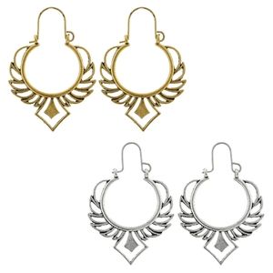 4 Pack  Geometric Ethnic Style Earrings